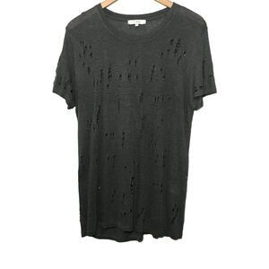 IRO Distressed Linen Tee In Clay Size Medium